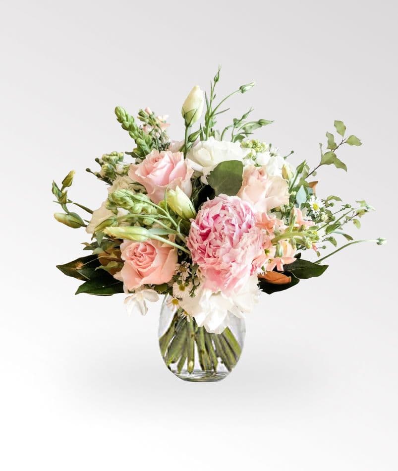 Image of Daily Posy in a Glass Vase